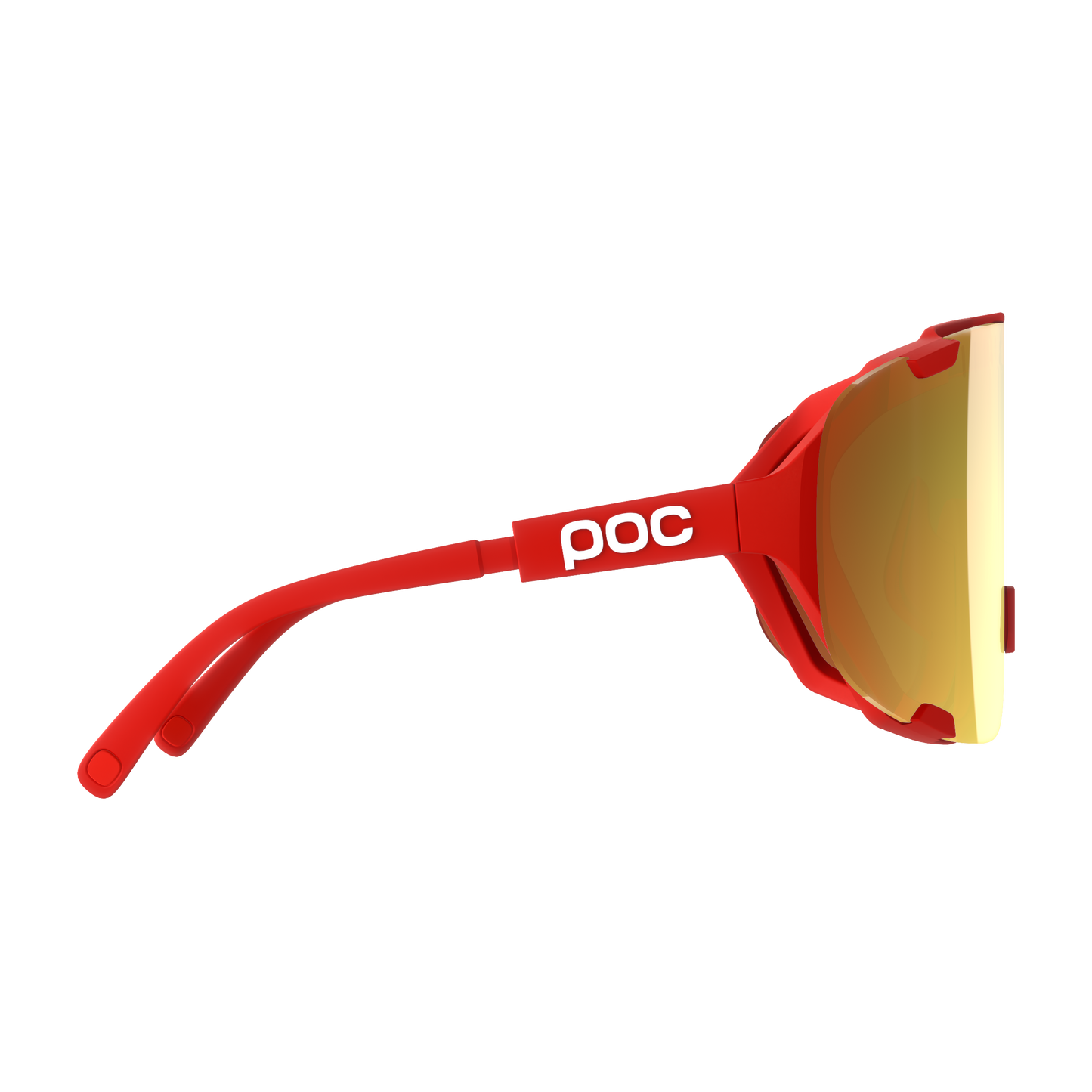 Lunettes POC DEVOUR + Rouge Verre Clarity Road Partly Sunny Gold