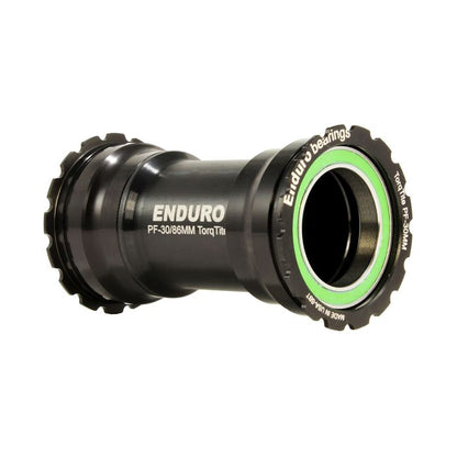 Boitier de pédalier ENDURO BEARINGS TORQTITE BB386 Axe 30mm Acier Inoxydable Noir