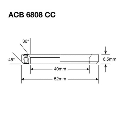 Roulement de Direction ENDURO BEARINGS 6808 CC SS - 440c Stainless - 40x52x6,5 mm (36x45°) ACB