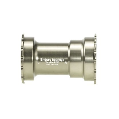 Boitier de pédalier ENDURO BEARINGS TORQTITE PF30 Axe DUB Acier Inoxydable Graphite