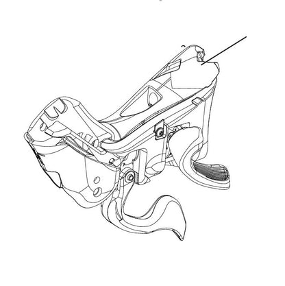 Corps de Manette Droite CAMPAGNOLO EKAR 13V Frein à Disque