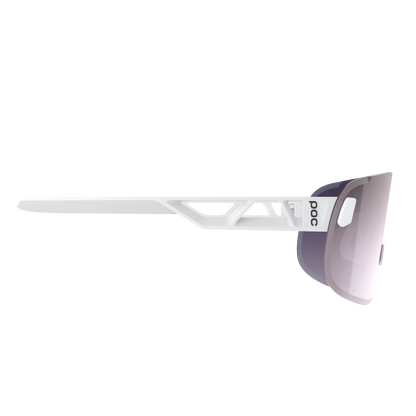 Lunettes POC ELICIT Blanc Verre Clarity Road Sunny Silver