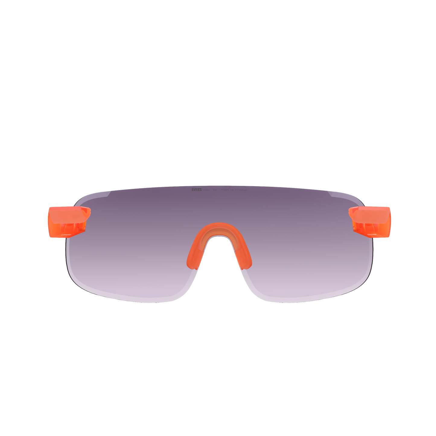 Lunettes POC ELICIT Orange Fluo Translucide Verre Clarity Road Partly Sunny Gold