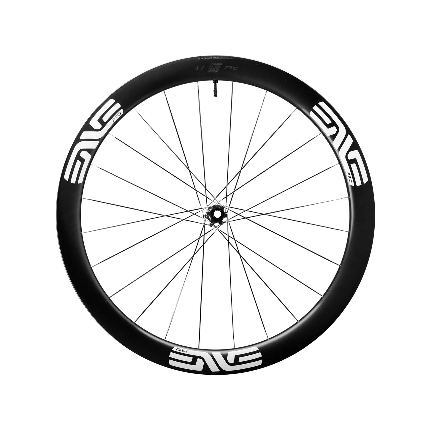 Roue Avant ENVE G SES 4.5 PRO Tubeless Ready (Center Lock) Noir/Blanc