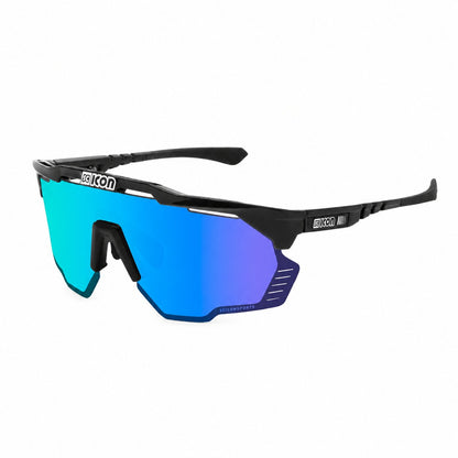 Lunettes SCICON AEROSHADE KUNKEN Noir Multimirror Bleu