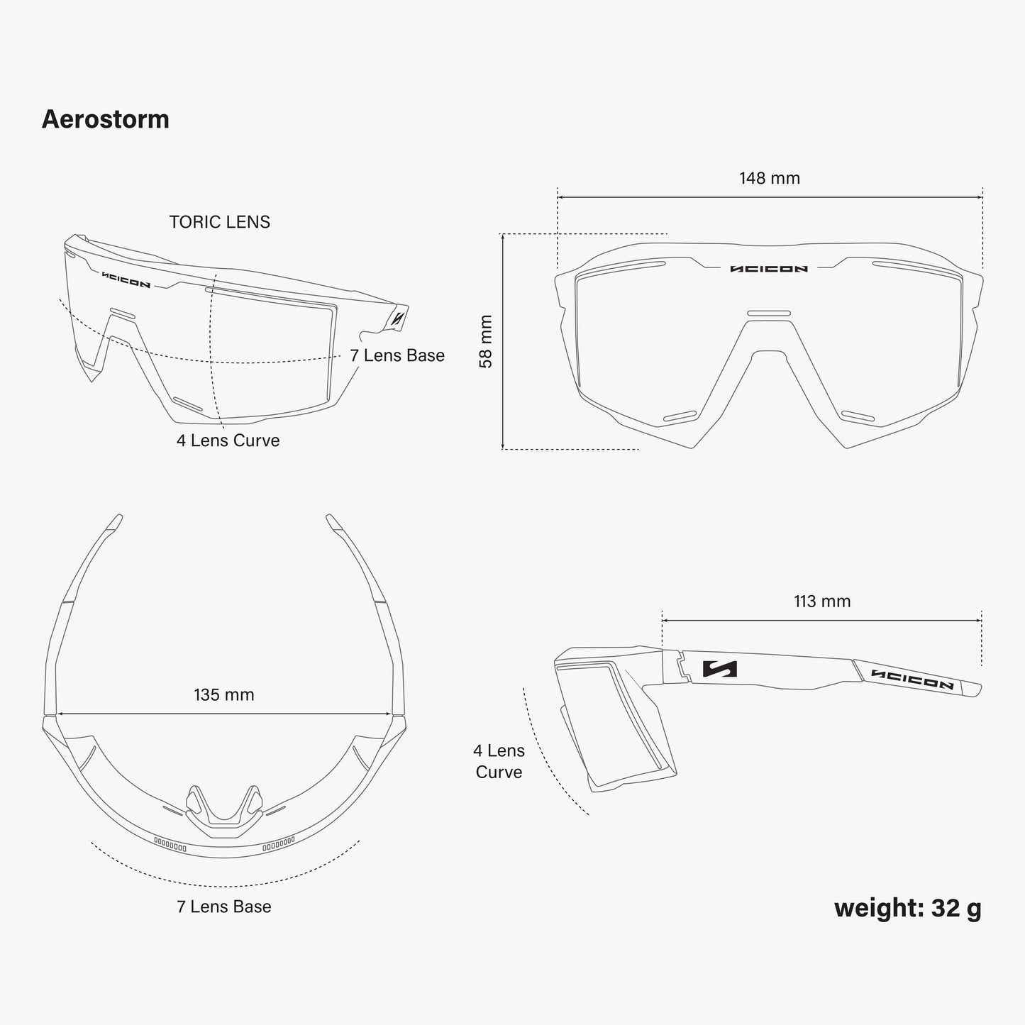 Lunettes SCICON AEROSTORM Multimirror Gold
