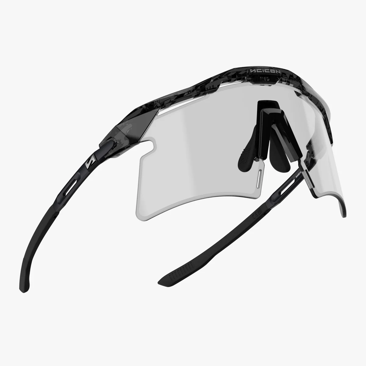 Lunettes SCICON AEROSHADE 2.0 TITANIUM Noir Crystal Gloss Verre Photochromique Grey