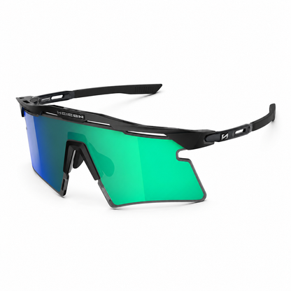 Lunettes SCICON AEROSHADE 2.0 TITANIUM Noir Matt Verre Multimirror Blue Green + Pink