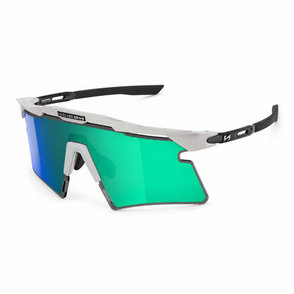 Lunettes SCICON AEROSHADE 2.0 TITANIUM Blanc Metal Verre Multimirror Blue Green + Pink