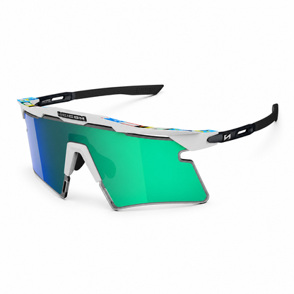 Lunettes SCICON AEROSHADE 2.0 TITANIUM WC EUROPEAN CHAMPION Verre Multimirror Blue Green + Pink