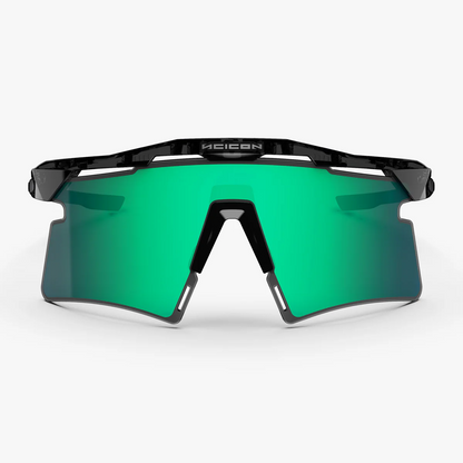 Lunettes SCICON AEROSHADE 2.0 TITANIUM Noir Crystal Gloss Verre Multimirror Blue Green + Pink