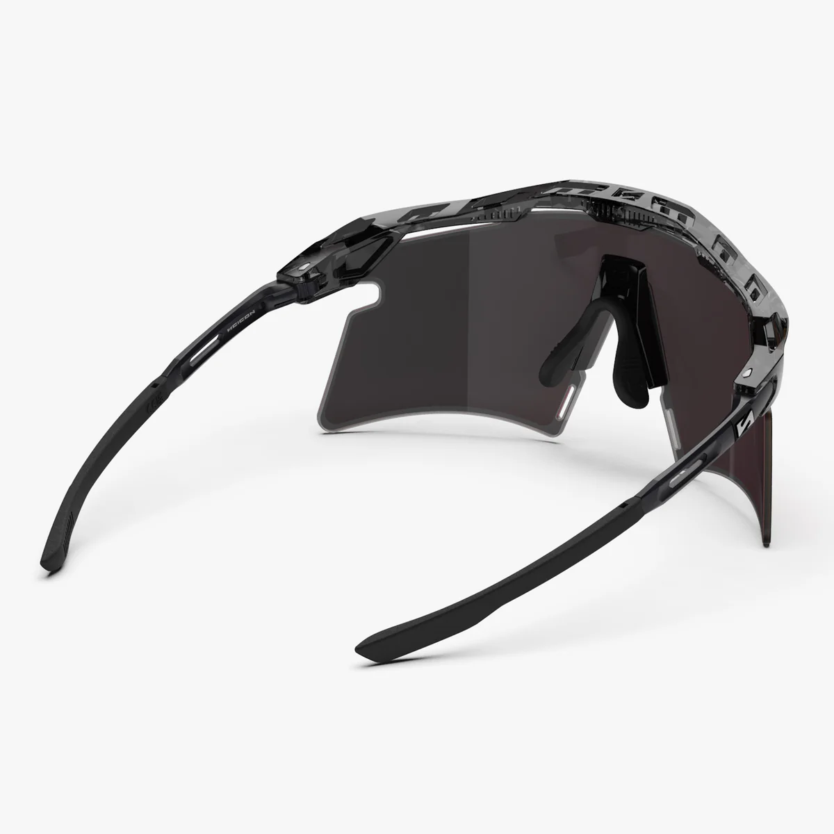 Lunettes SCICON AEROSHADE 2.0 TITANIUM Noir Crystal Gloss Verre Multimirror Sunburts + Pink