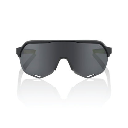 Lunettes 100% S2 Soft Tact Noir/Gris Smoke Lens