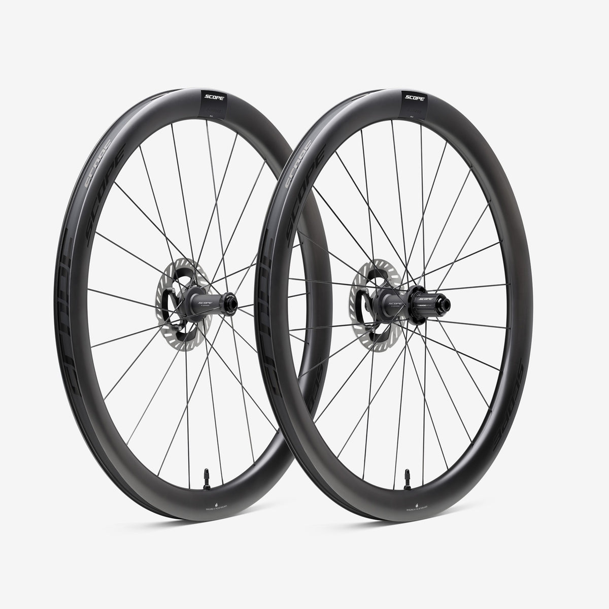 Paire de Roues SCOPE Race All Road R4.A Tubeless Ready (Centerlock) Noir