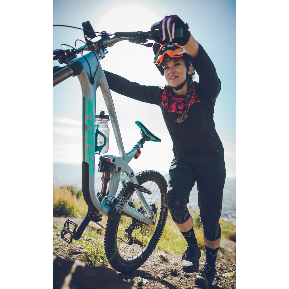 Porte-Bidon LEZYNE FLOW CAGE E SL-R Tirage Droite Bleu