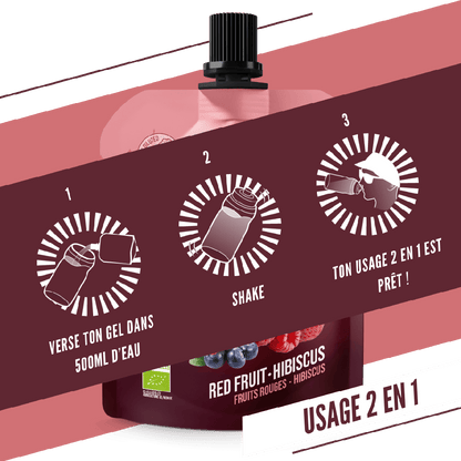 Gel Énergétique BAOUW BIO Fruits Rouges-Hibiscus (85g)