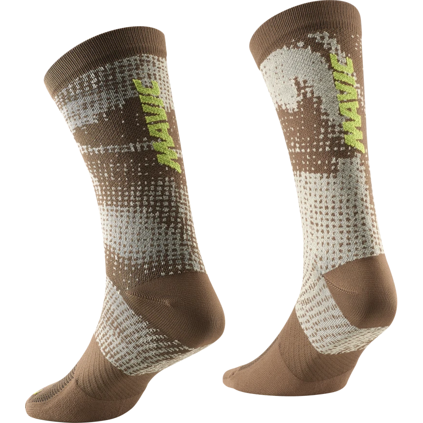 Chaussettes MAVIC ESSENTIAL GRAPHIC Marron
