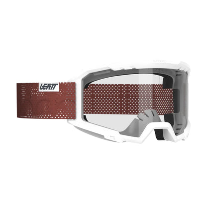 Masque LEATT VIZION 2.0 MTB Blanc Écran Transparent