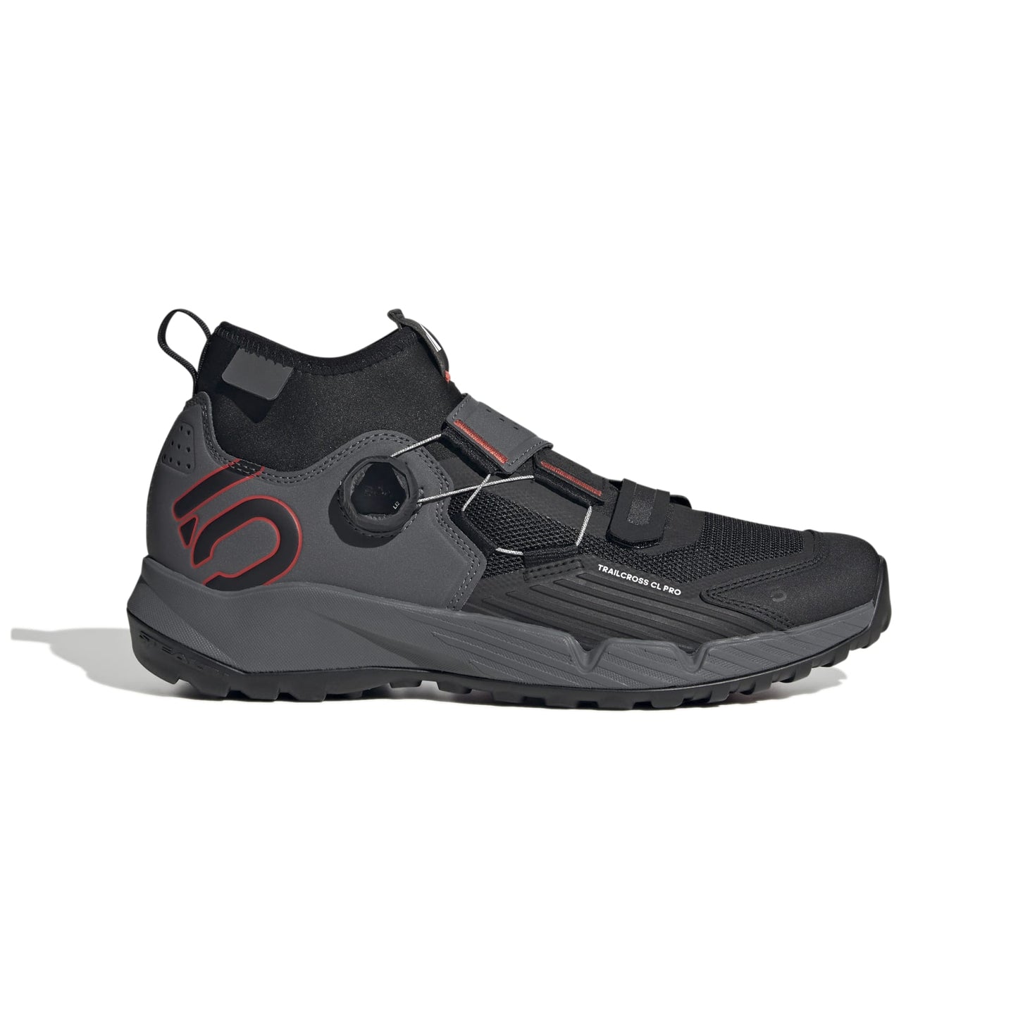 Chaussures VTT ADIDAS FIVE TEN TRAILCROSS PRO CLIP-IN Gris/Noir/Rouge