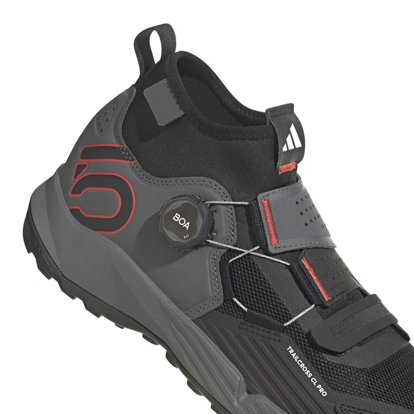 Chaussures VTT ADIDAS FIVE TEN TRAILCROSS PRO CLIP-IN Gris/Noir/Rouge