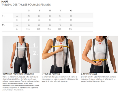 Veste Sans Manches CASTELLI ESPRESSO 2 Femme Noir/Blanc