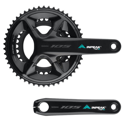 Pédalier Capteur de Puissance INPEAK POWERCRANK-E TWIN2 LR Shimano 105 R7100