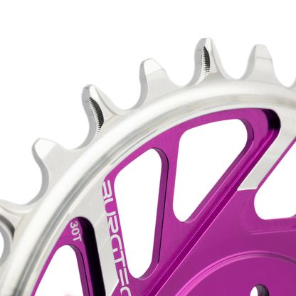 Plateau Mono BURGTEC THICK THIN 12V BOOST Direct Mount  8 Vis T-Type Narrow Wide Offset 3mm Violet