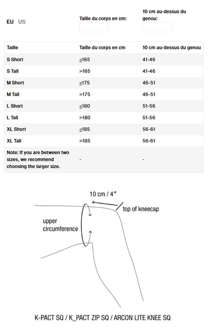 Genouillères ION K-Pact SQ Unisex Noir