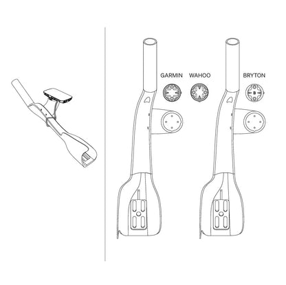 Support de GPS Réhaussé DEDA JET RISER Universel