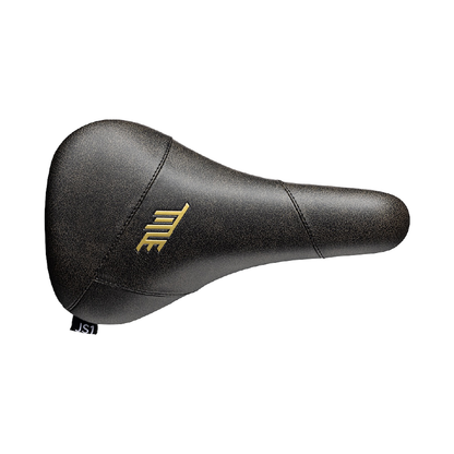 Selle Title JS1 noir et or, vue de dessus