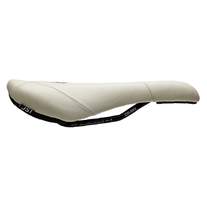 Selle Title JS1 blanche, vue de profil
