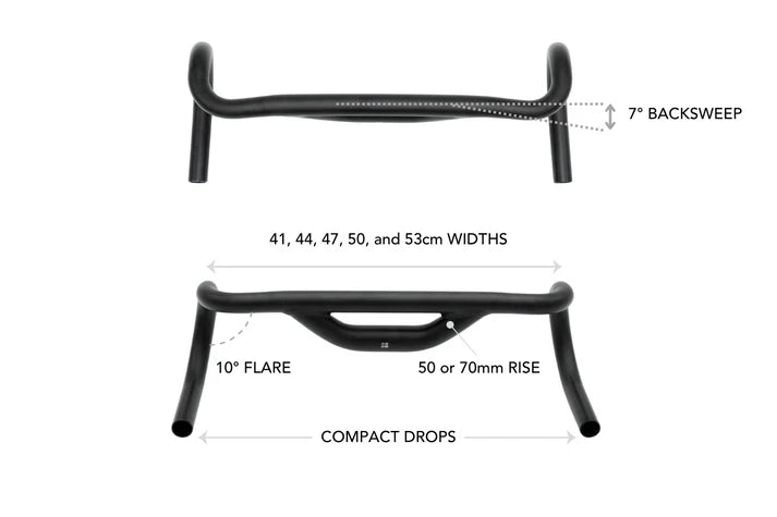 Cintre Gravel REDSHIFT Top Shelf 10° Flare Rise 50mm