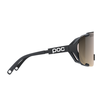 Lunettes POC DEVOUR MID Noir Verre Clarity Trail Partly Sunny Silver