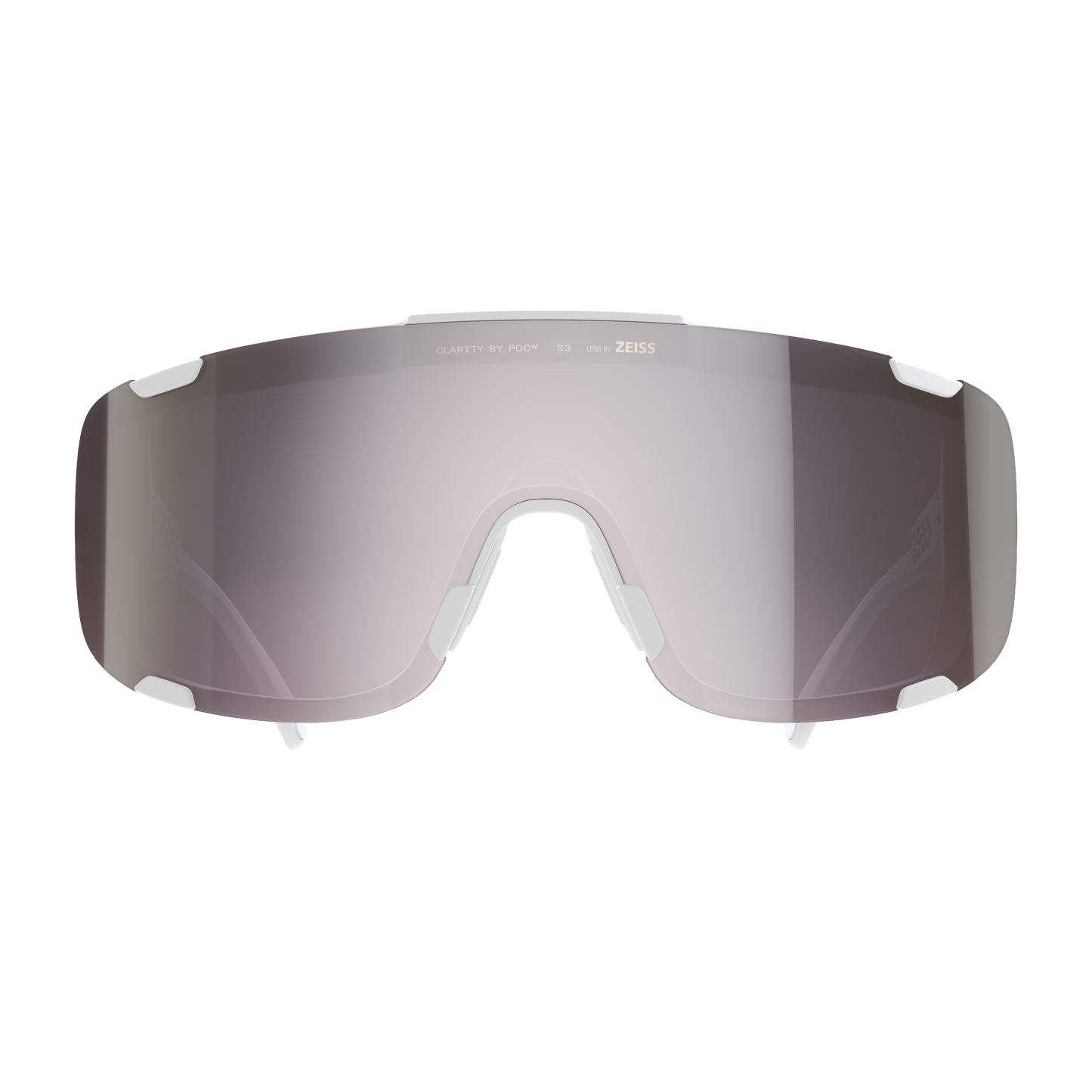 Lunettes POC DEVOUR MID + Blanc Verre Clarity Road Sunny Silver