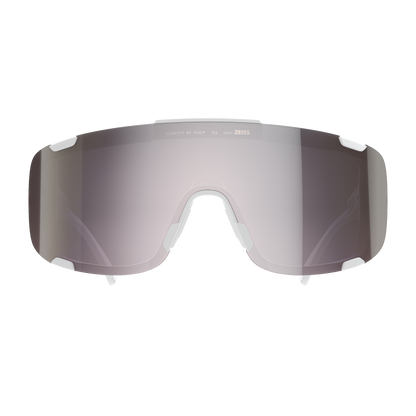 Lunettes POC DEVOUR MID + Blanc Verre Clarity Road Sunny Silver