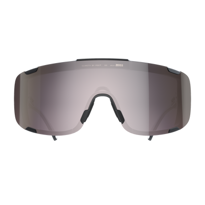 Lunettes POC DEVOUR MID Noir Verre Clarity Road Sunny Silver