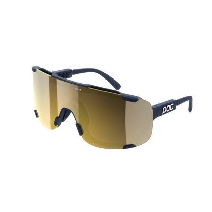 Lunettes POC DEVOUR MID Marine Verre Clarity Road Partly Sunny Gold