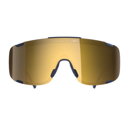 Lunettes POC DEVOUR MID Marine Verre Clarity Road Partly Sunny Gold