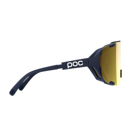 Lunettes POC DEVOUR MID Marine Verre Clarity Road Partly Sunny Gold