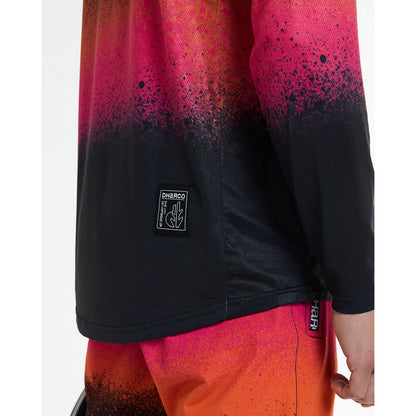 Maillot DHARCO RACE BLACK SNAKE Manches Longues Noir/Orange