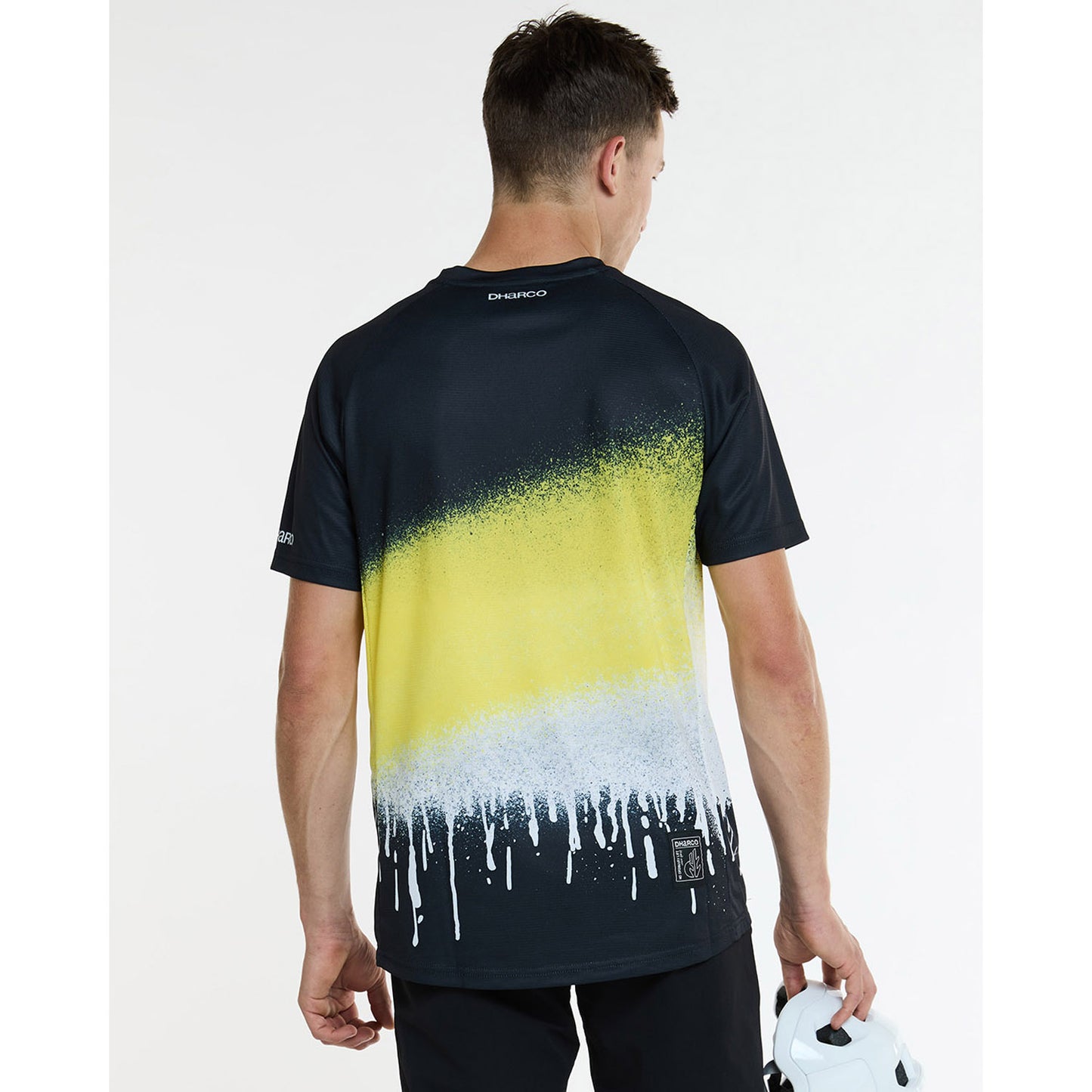 Maillot DHARCO ACID RAIN Manches Courtes Noir/Jaune