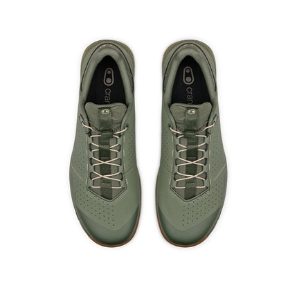 Chaussures VTT CRANKBROTHERS MALLET TRAIL SPEED LACE CLIP Vert/Sand — vue de dessus