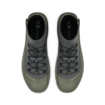 Chaussures VTT CRANKBROTHERS MALLET TRAIL SPEEDLACE SEAL Gris/Vert - vue de dessus