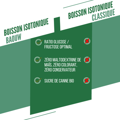 Boisson Énergétique BAOUW ISOTONIC (45g) Menthe/Mélisse