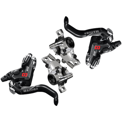 Paire de Freins MAGURA MT8 PRO Sans Disque Noir/Argent