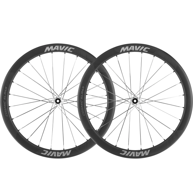 Paire de Roues MAVIC COSMIC SLR 45 Tubeless Ready (Center Lock) Noir/Argent