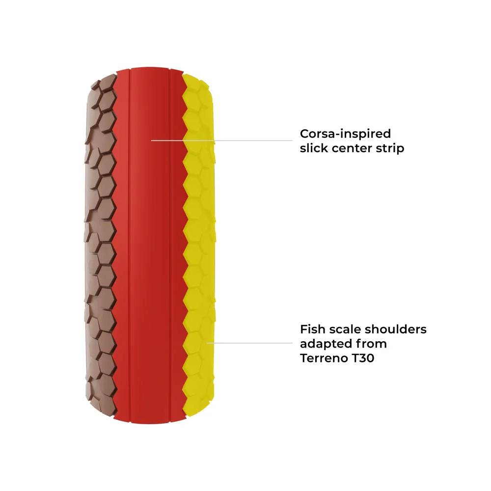 Pneu VITTORIA TERRENO PRO T10 Hardpack Gravel Race 700x40c Tubeless Ready Souple Marron