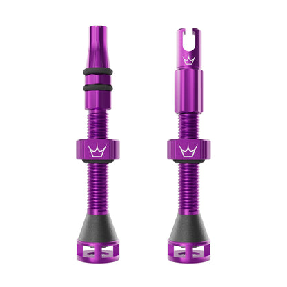 Valves Tubeless PEATY'S HOLESHOT FAST FLOW 60mm (x2) Violet