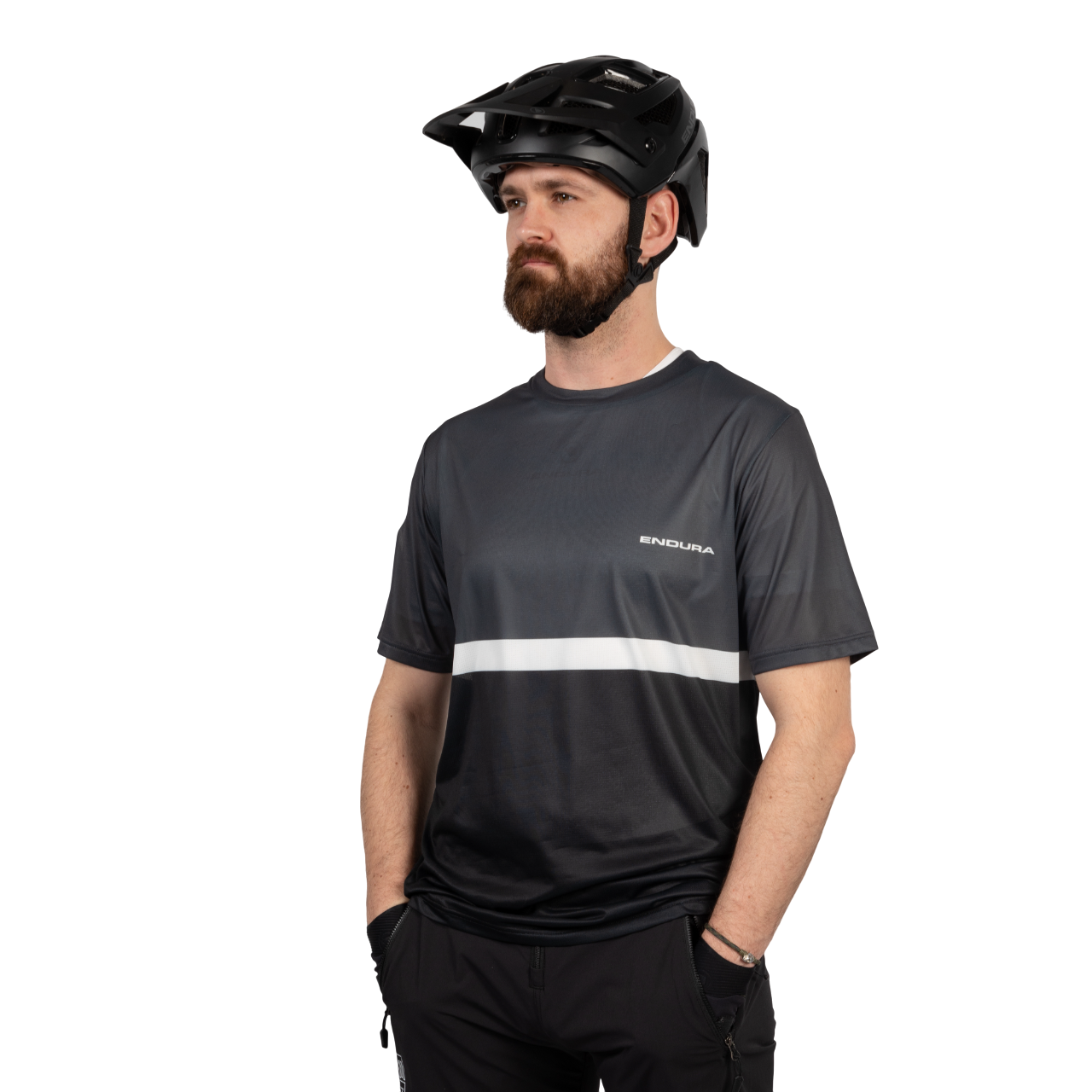 Maillot ENDURA SINGLETRACK CORE TEE II Manches Courtes Noir