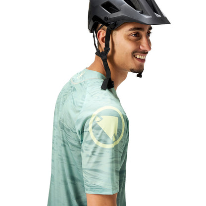 Maillot ENDURA MARBLE LTD PRINTED Manches Courtes Vert 2025